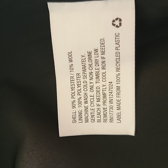 a. new day Tweed Wool Blend Jacket Black White Gray size 16 NWT - Picture 15 of 16